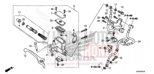 MAITRE-CYLINDRE DE FREIN AVANT CYLINDRE (Z125MA) Z125MAK de 2019